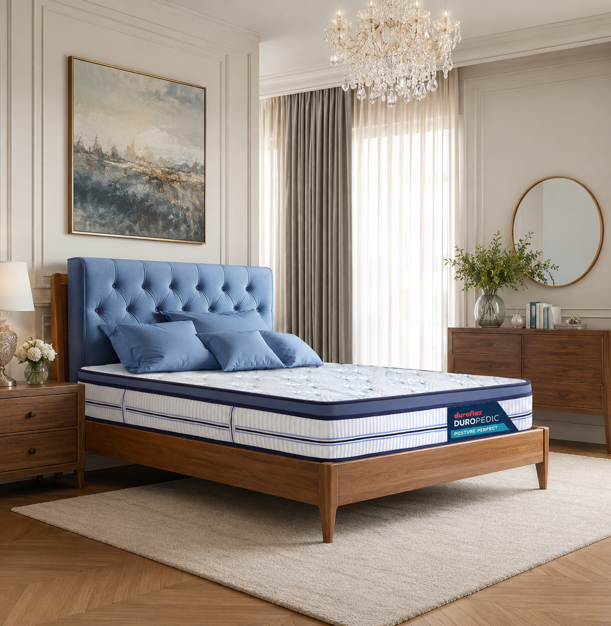 Duroflex Posture Perfect Othropedic 5 Zone Foam Pocket Spring Mattress