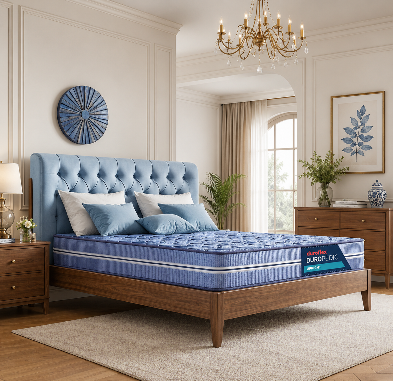 Duroflex Up Right 5 Zone Orthopedic Rebonded Foam  Mattress