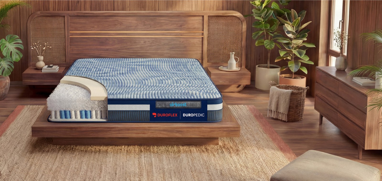 Duroflex Airboost 3.8 Bionix Ice Pro Pocket Spring Mattress