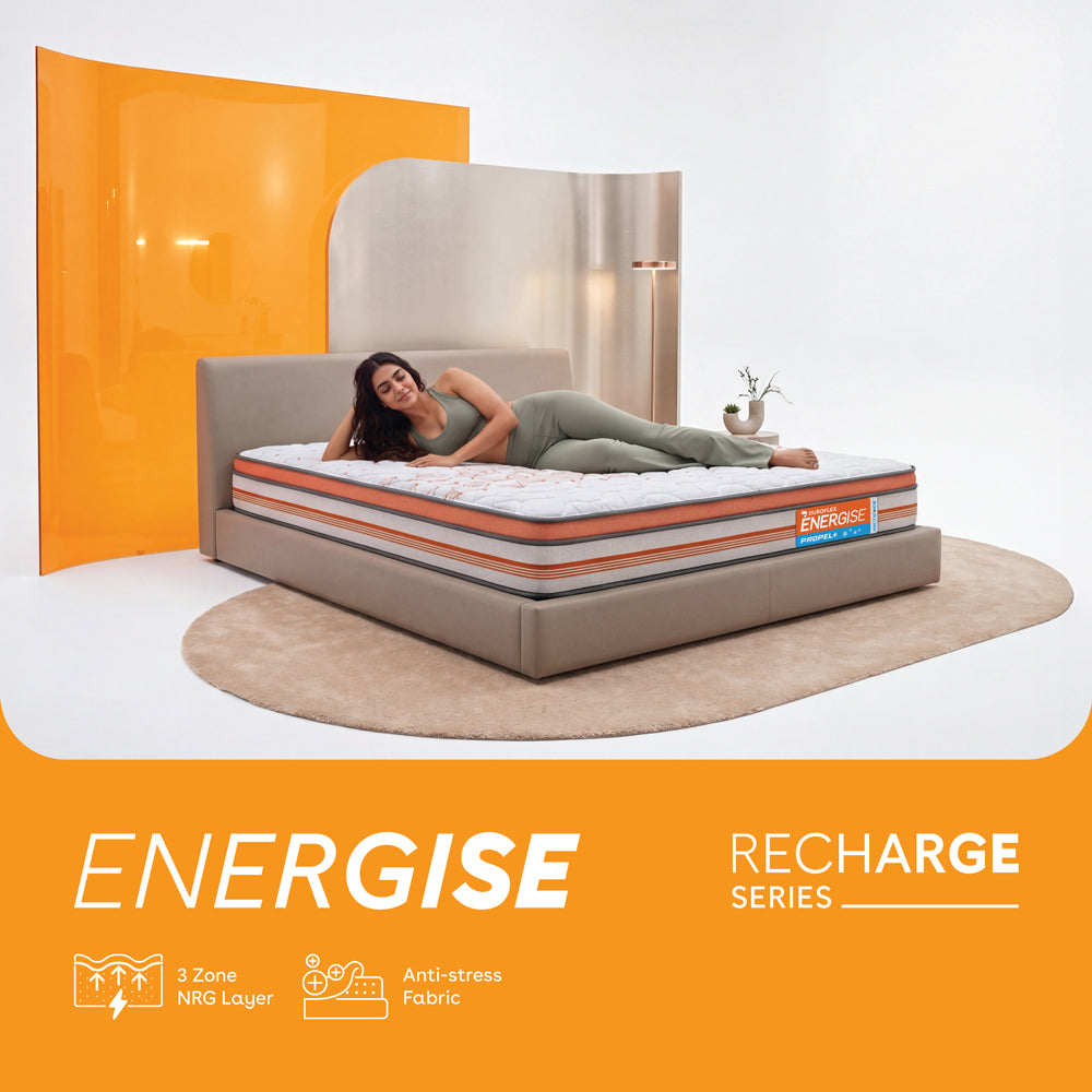 Duroflex Boltt Plus Arctic Ice Spring Mattress with Euro Top