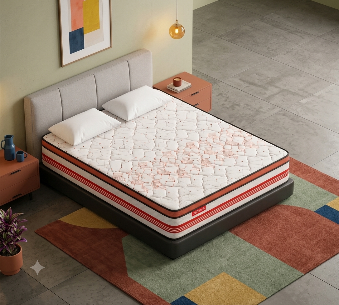 Duroflex Propel Plus Arctic Ice Pocket Spring Mattress With Euro Top